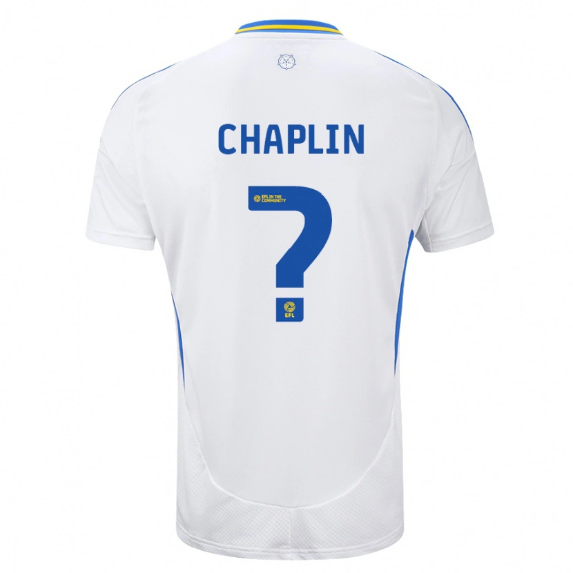 Danxen Dame Rhys Chadwick-Chaplin #0 Hvit Blå Hjemmetrøye Drakt Trøye 2024/25 Skjorter T-Skjorte