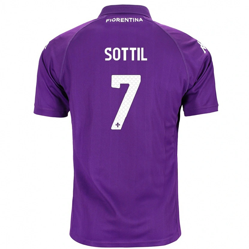 Danxen Dame Riccardo Sottil #7 Lilla Hjemmetrøye Drakt Trøye 2024/25 Skjorter T-Skjorte
