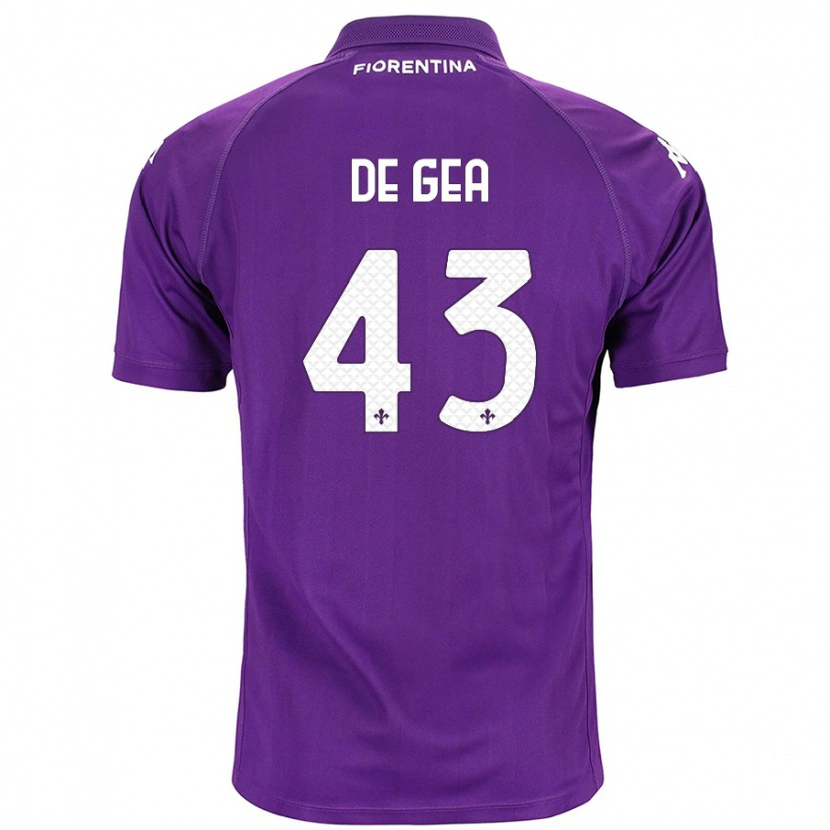 Danxen Dame David De Gea #43 Lilla Hjemmetrøye Drakt Trøye 2024/25 Skjorter T-Skjorte