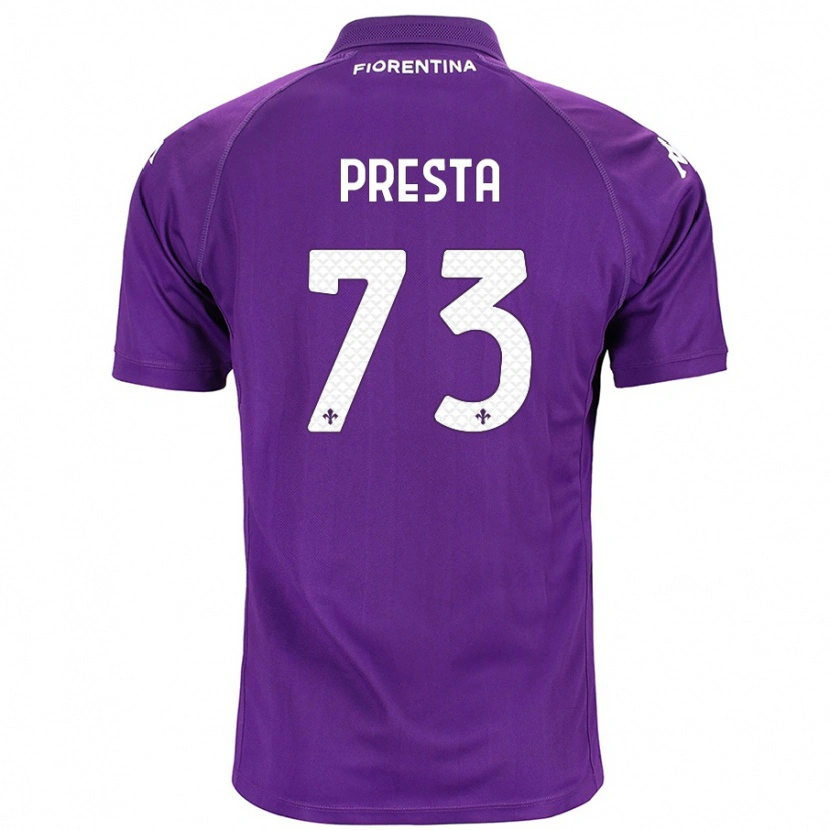 Danxen Dame Francesco Presta #73 Lilla Hjemmetrøye Drakt Trøye 2024/25 Skjorter T-Skjorte