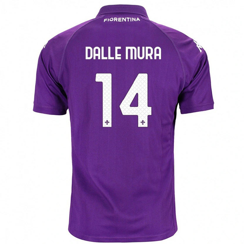Danxen Dame Christian Dalle Mura #14 Lilla Hjemmetrøye Drakt Trøye 2024/25 Skjorter T-Skjorte