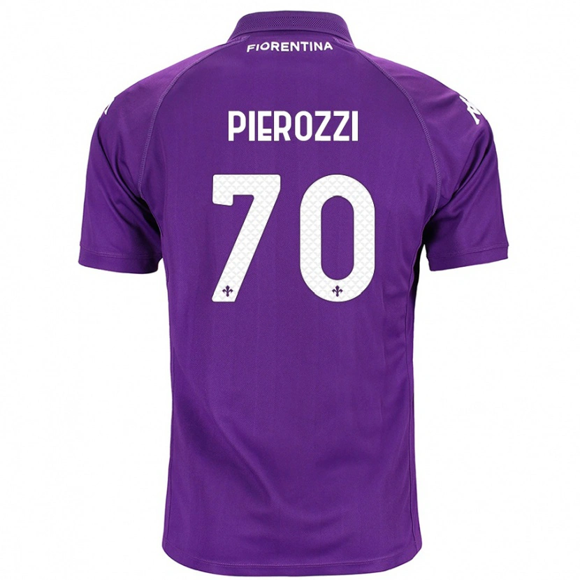 Danxen Dame Niccolò Pierozzi #70 Lilla Hjemmetrøye Drakt Trøye 2024/25 Skjorter T-Skjorte