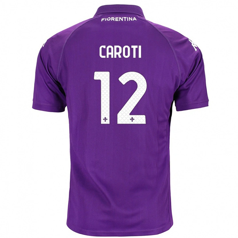 Danxen Dame Filippo Caroti #12 Lilla Hjemmetrøye Drakt Trøye 2024/25 Skjorter T-Skjorte