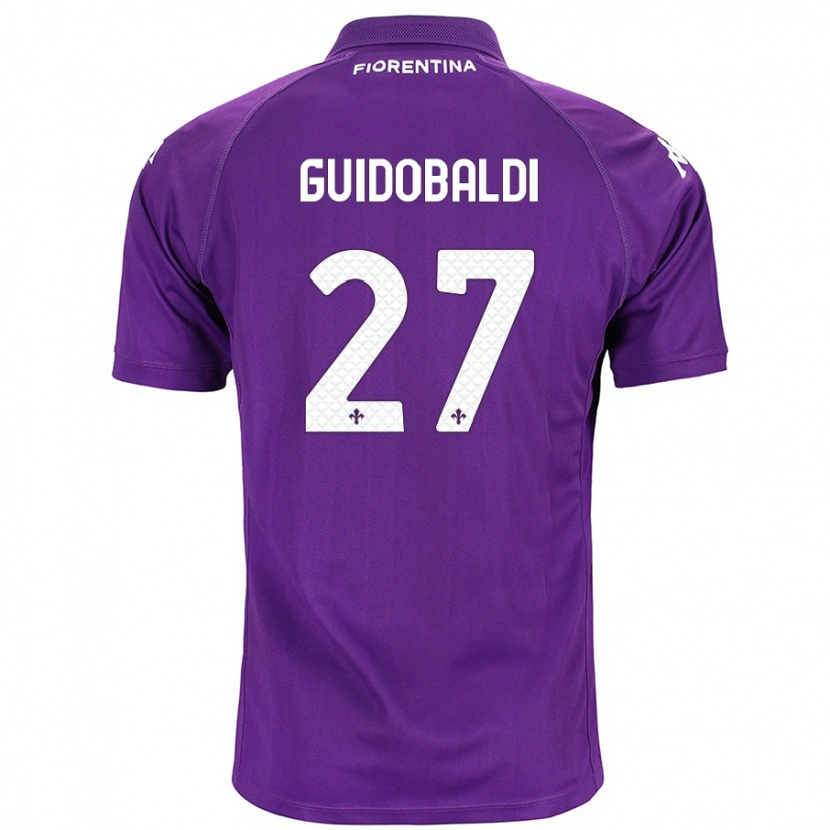 Danxen Dame Filippo Guidobaldi #27 Lilla Hjemmetrøye Drakt Trøye 2024/25 Skjorter T-Skjorte