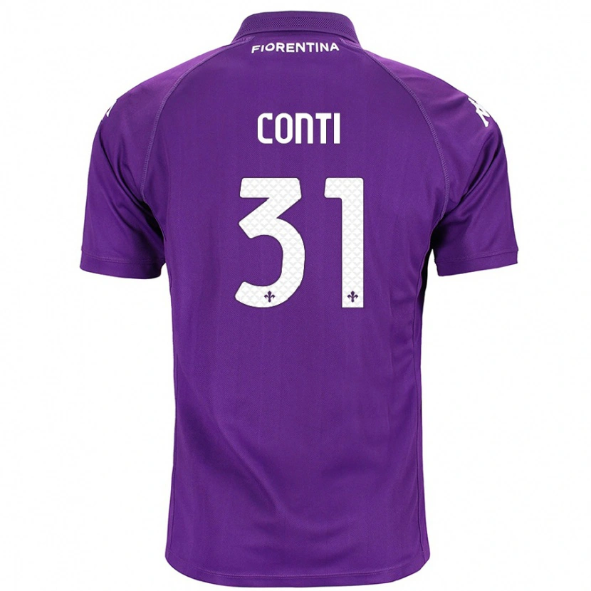 Danxen Dame Gabriele Conti #31 Lilla Hjemmetrøye Drakt Trøye 2024/25 Skjorter T-Skjorte