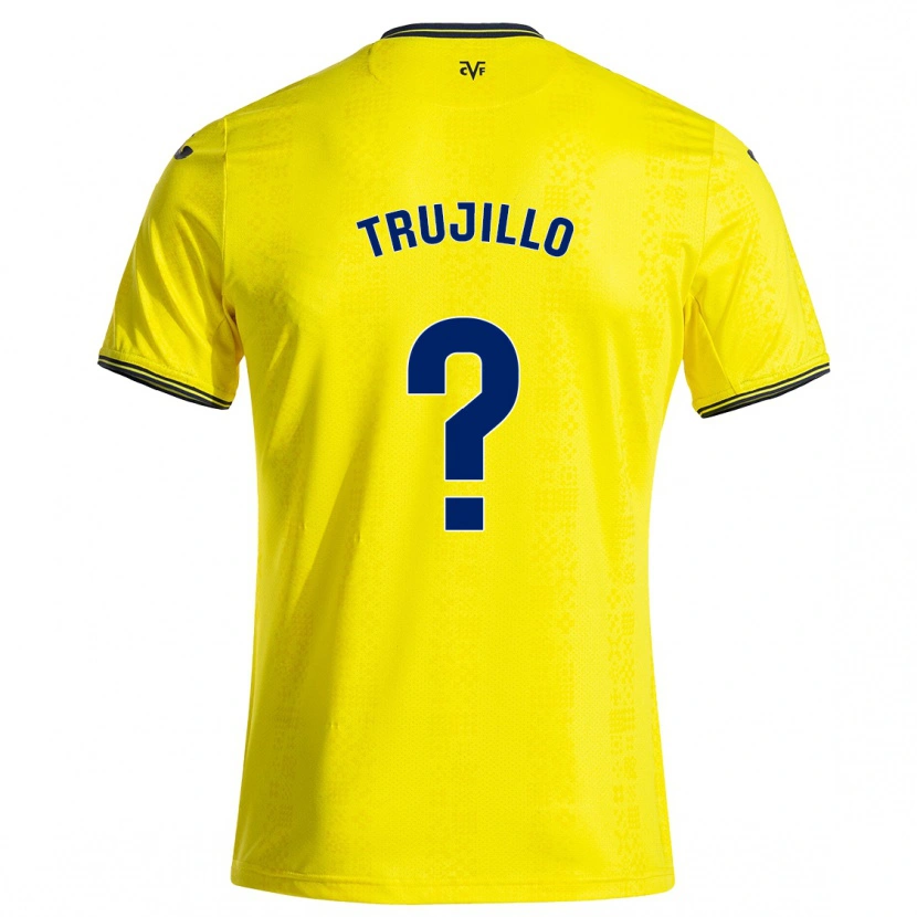 Danxen Dame Jairo Trujillo #0 Gul Svart Hjemmetrøye Drakt Trøye 2024/25 Skjorter T-Skjorte