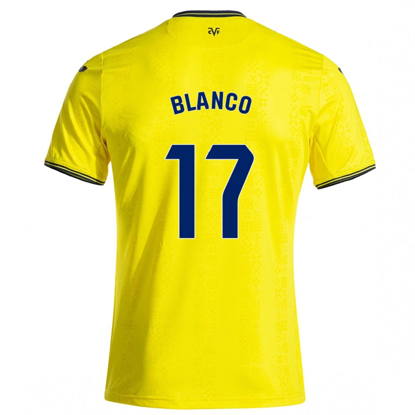 Danxen Dame Fabio Blanco #17 Gul Svart Hjemmetrøye Drakt Trøye 2024/25 Skjorter T-Skjorte