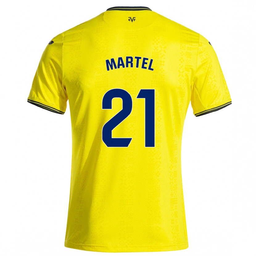 Danxen Dame Kevin Martel #21 Gul Svart Hjemmetrøye Drakt Trøye 2024/25 Skjorter T-Skjorte
