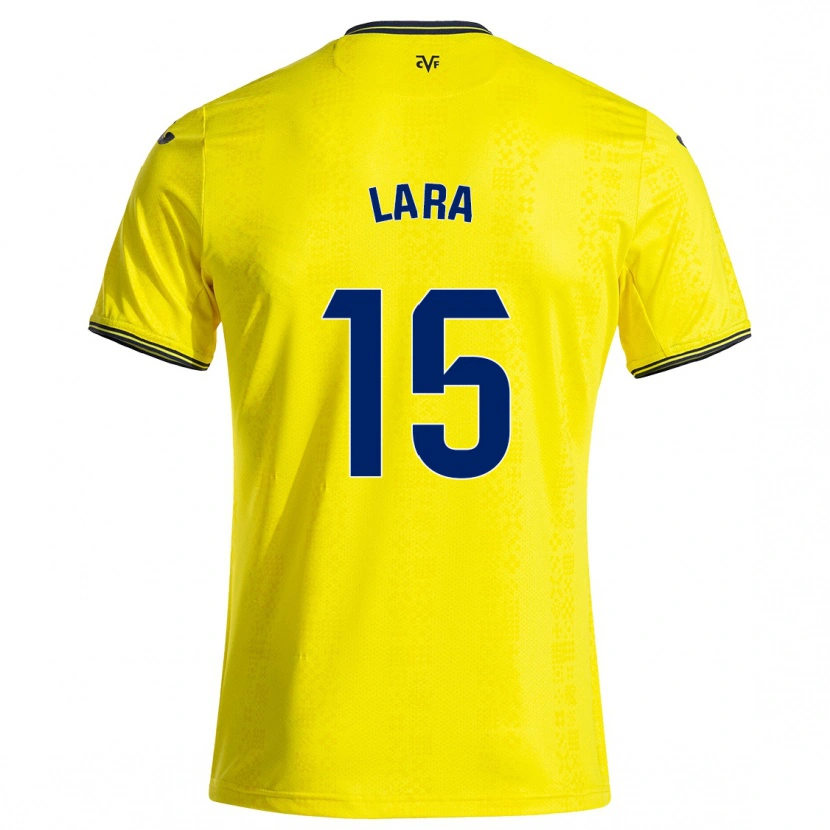 Danxen Dame Francisca Lara #15 Gul Svart Hjemmetrøye Drakt Trøye 2024/25 Skjorter T-Skjorte