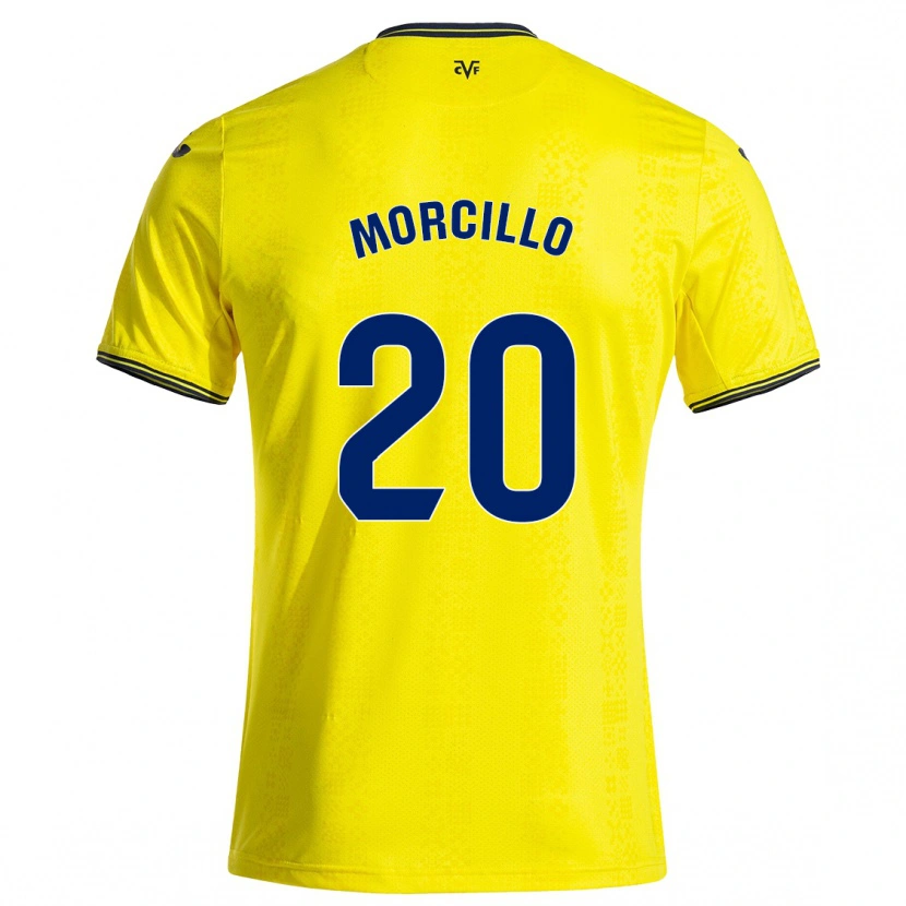 Danxen Dame Raquel Morcillo #20 Gul Svart Hjemmetrøye Drakt Trøye 2024/25 Skjorter T-Skjorte