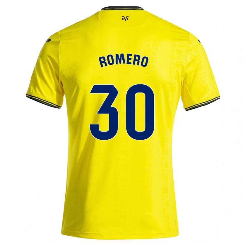 Danxen Dame Lucía Romero #30 Gul Svart Hjemmetrøye Drakt Trøye 2024/25 Skjorter T-Skjorte