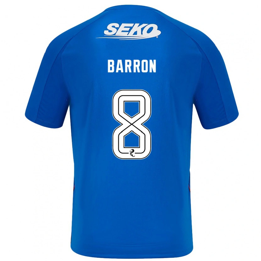 Danxen Dame Connor Barron #8 Mørkeblått Hjemmetrøye Drakt Trøye 2024/25 Skjorter T-Skjorte