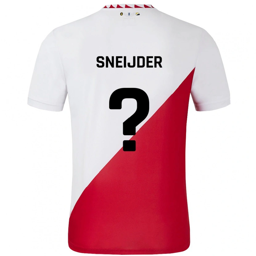 Danxen Dame Jessey Sneijder #0 Hvit Rød Hjemmetrøye Drakt Trøye 2024/25 Skjorter T-Skjorte