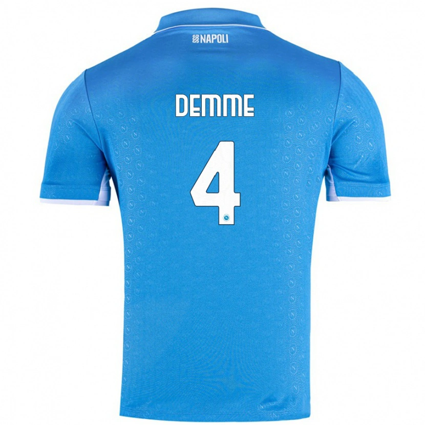 Danxen Dame Diego Demme #4 Himmelblå Hjemmetrøye Drakt Trøye 2024/25 Skjorter T-Skjorte