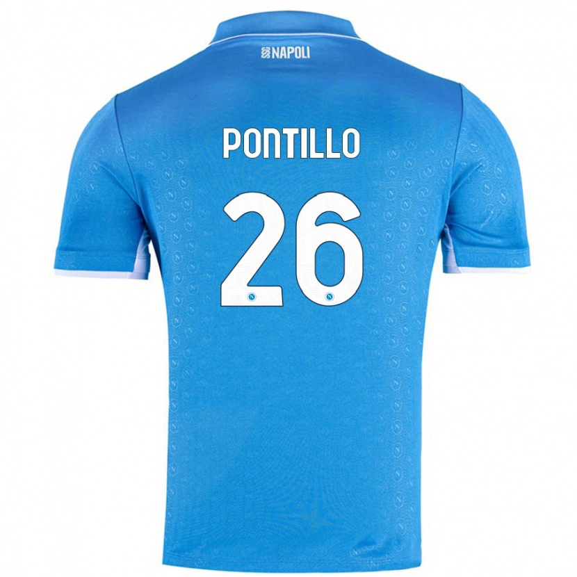 Danxen Dame Pasquale Pontillo #26 Himmelblå Hjemmetrøye Drakt Trøye 2024/25 Skjorter T-Skjorte