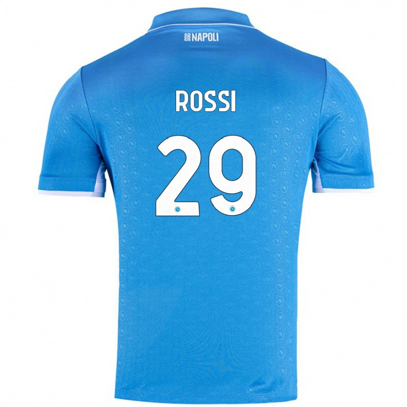 Danxen Dame Francesco Rossi #29 Himmelblå Hjemmetrøye Drakt Trøye 2024/25 Skjorter T-Skjorte