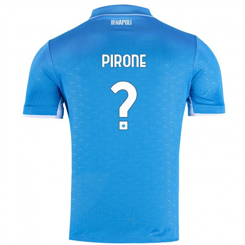 Danxen Dame Francesco Pirone #0 Himmelblå Hjemmetrøye Drakt Trøye 2024/25 Skjorter T-Skjorte