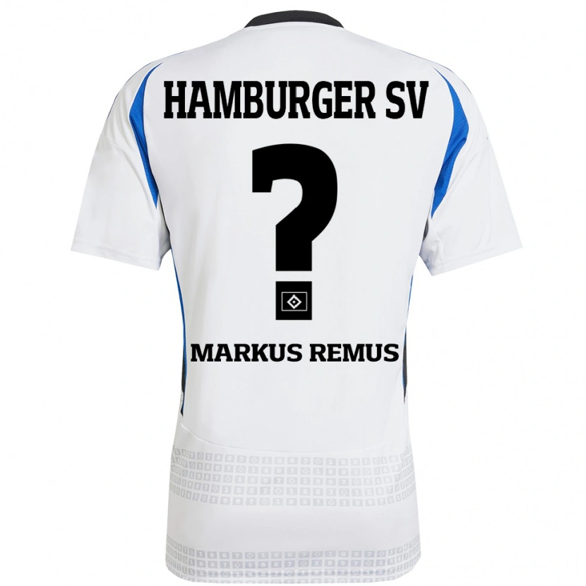 Danxen Dame Markus Remus #0 Hvit Blå Hjemmetrøye Drakt Trøye 2024/25 Skjorter T-Skjorte