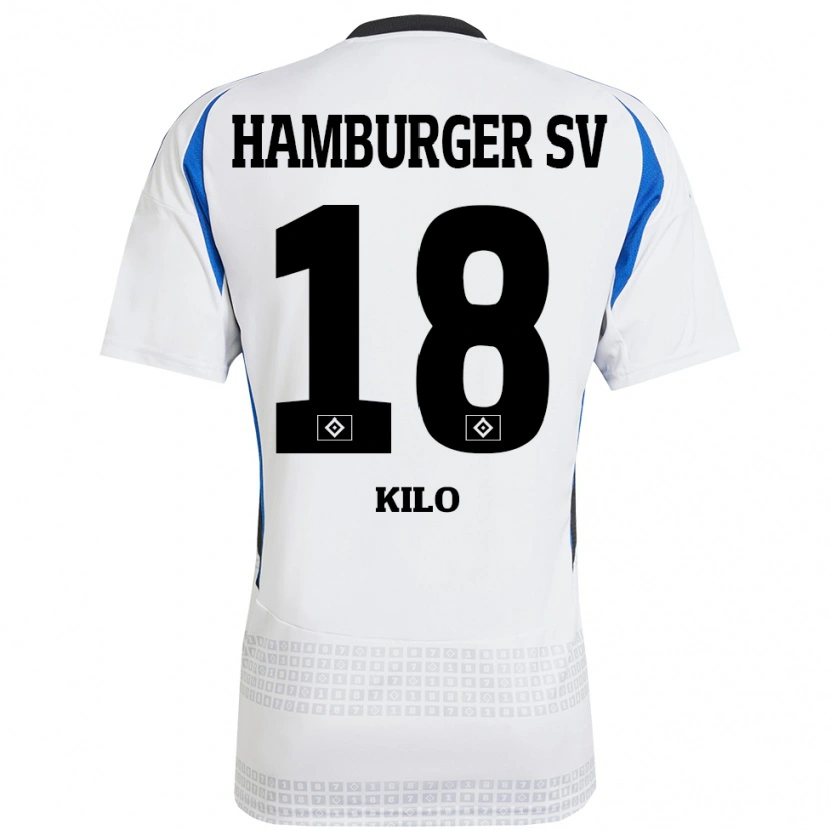 Danxen Dame Jesse Kilo #18 Hvit Blå Hjemmetrøye Drakt Trøye 2024/25 Skjorter T-Skjorte