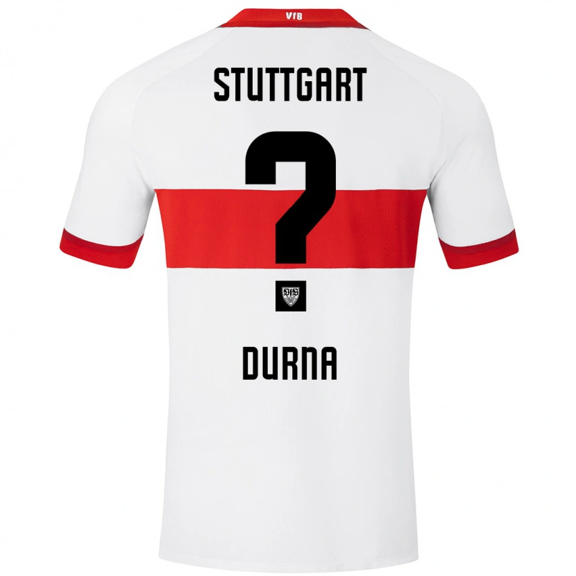 Danxen Dame Tuncay Durna #0 Hvit Rød Hjemmetrøye Drakt Trøye 2024/25 Skjorter T-Skjorte
