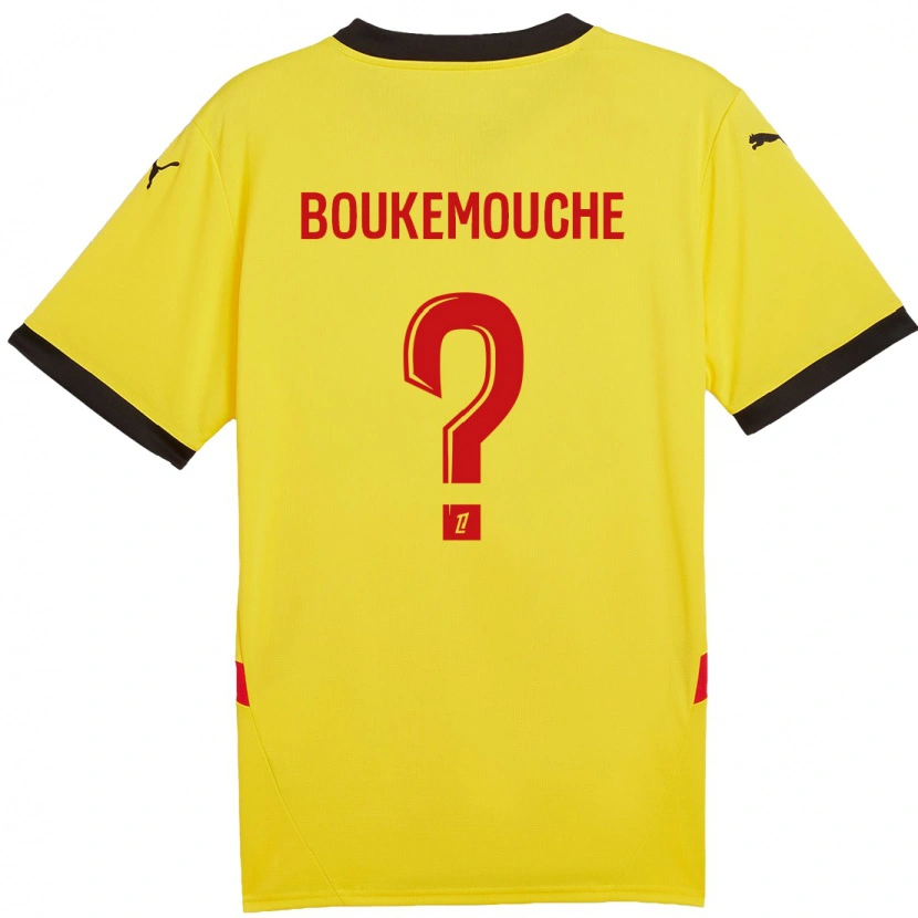 Danxen Dame Amine Boukemouche #0 Gul Rød Hjemmetrøye Drakt Trøye 2024/25 Skjorter T-Skjorte