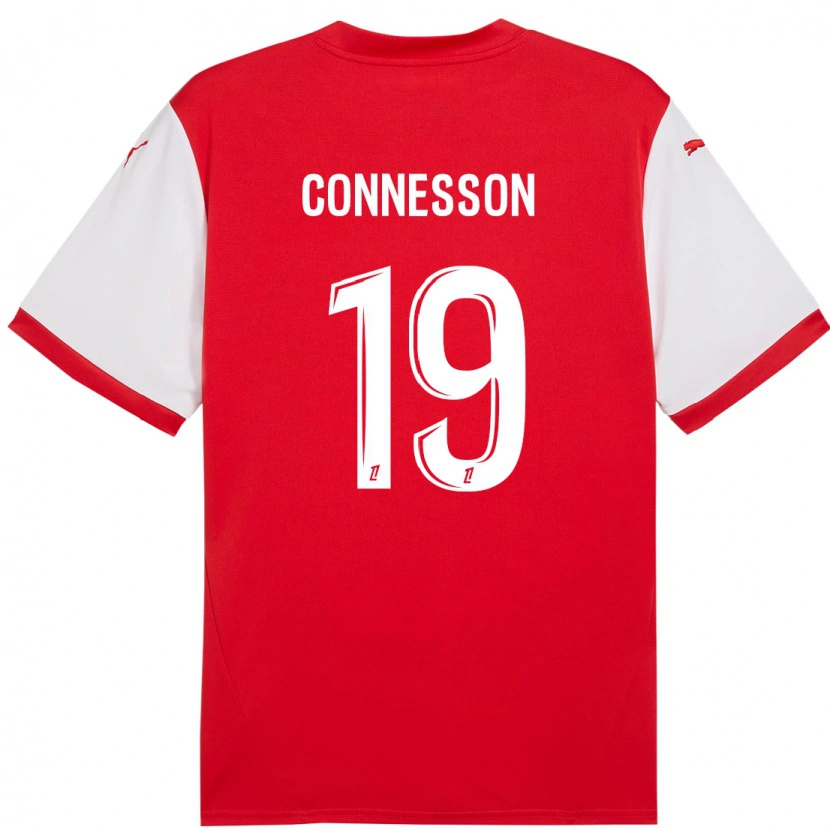 Danxen Dame Adèle Connesson #19 Rød Hvit Hjemmetrøye Drakt Trøye 2024/25 Skjorter T-Skjorte