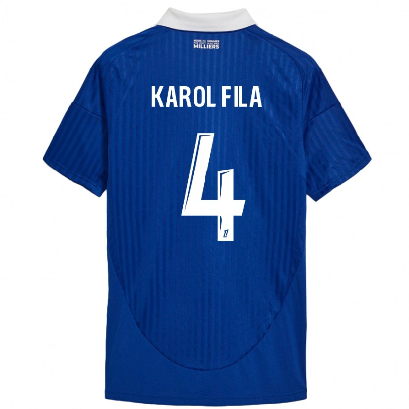 Danxen Dame Karol Fila #4 Blå Hvit Hjemmetrøye Drakt Trøye 2024/25 Skjorter T-Skjorte