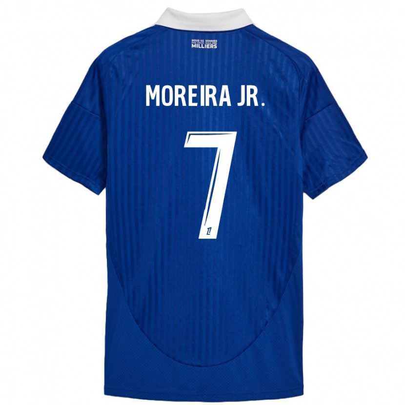 Danxen Dame Diego Moreira #7 Blå Hvit Hjemmetrøye Drakt Trøye 2024/25 Skjorter T-Skjorte