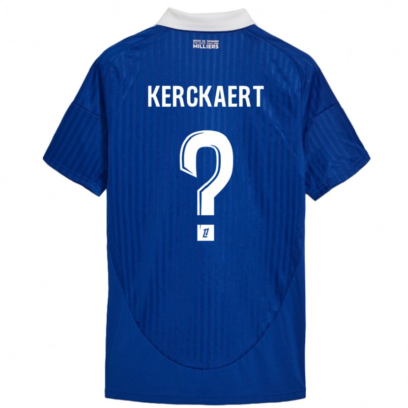 Danxen Dame Gabriel Kerckaert #0 Blå Hvit Hjemmetrøye Drakt Trøye 2024/25 Skjorter T-Skjorte