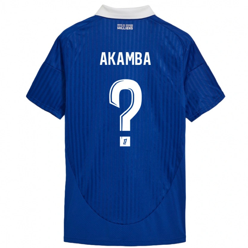 Danxen Dame Fred Akamba #0 Blå Hvit Hjemmetrøye Drakt Trøye 2024/25 Skjorter T-Skjorte