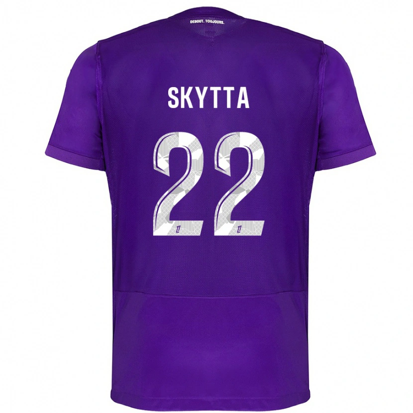 Danxen Dame Naatan Skyttä #22 Lilla Hvit Hjemmetrøye Drakt Trøye 2024/25 Skjorter T-Skjorte