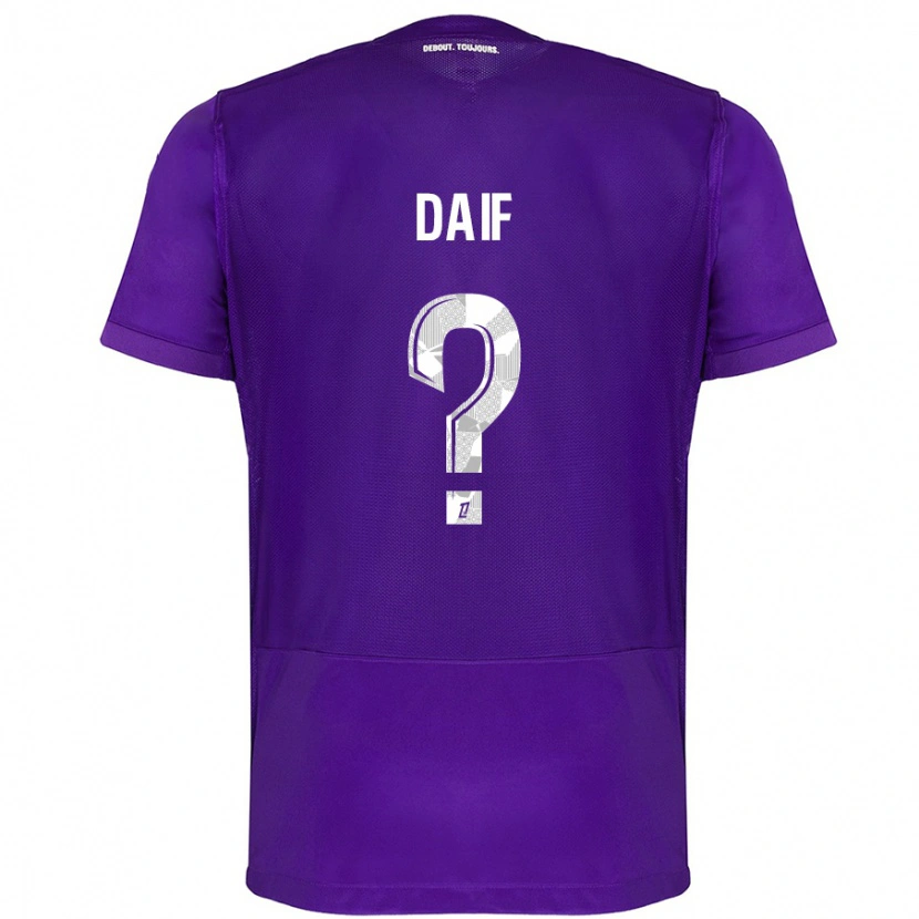 Danxen Dame Mouhamed Daif #0 Lilla Hvit Hjemmetrøye Drakt Trøye 2024/25 Skjorter T-Skjorte