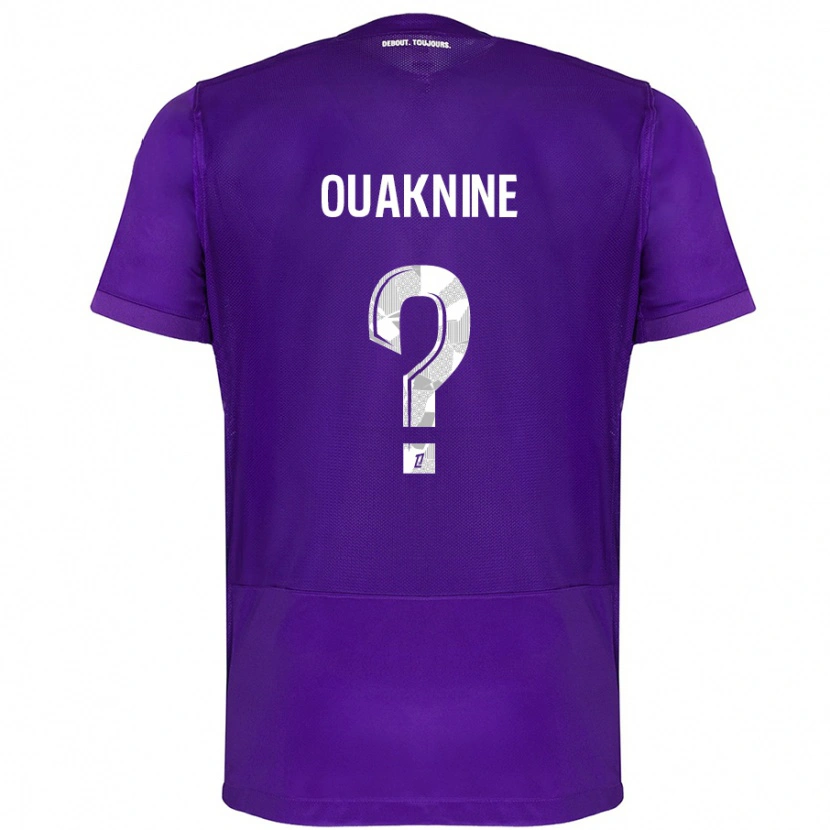 Danxen Dame Jules Ouaknine #0 Lilla Hvit Hjemmetrøye Drakt Trøye 2024/25 Skjorter T-Skjorte