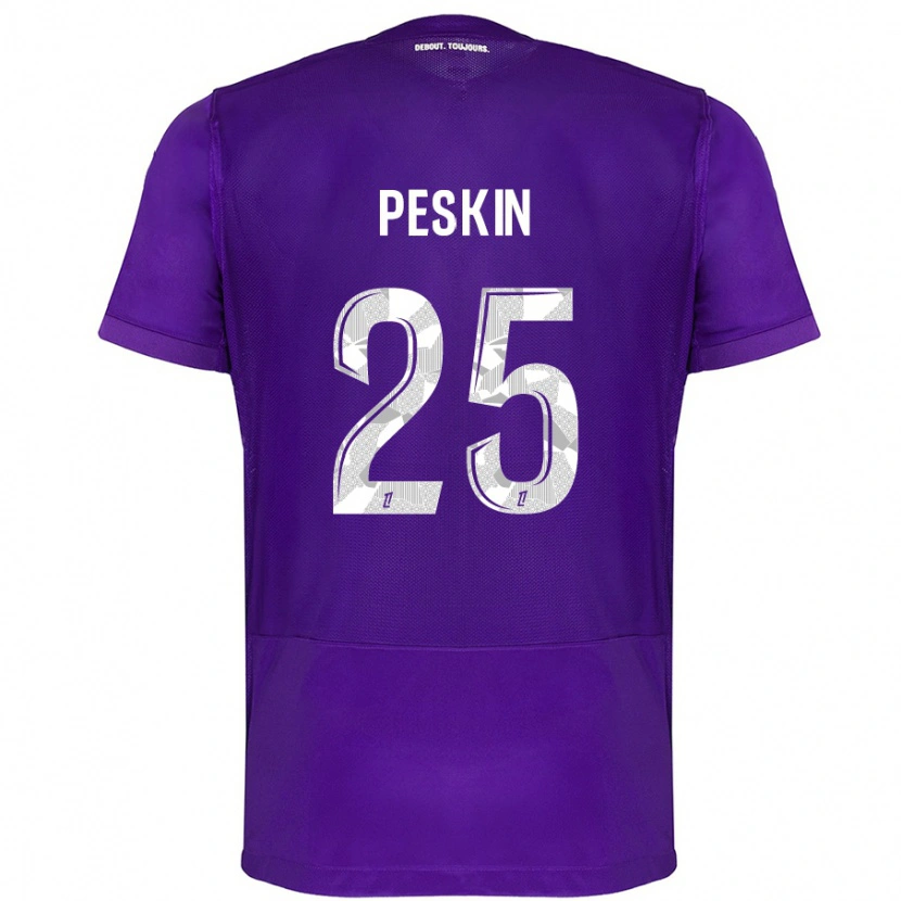 Danxen Dame Kelso Peskin #25 Lilla Hvit Hjemmetrøye Drakt Trøye 2024/25 Skjorter T-Skjorte