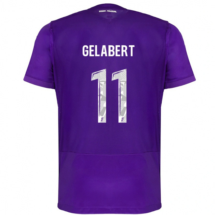 Danxen Dame César Gelabert #11 Lilla Hvit Hjemmetrøye Drakt Trøye 2024/25 Skjorter T-Skjorte