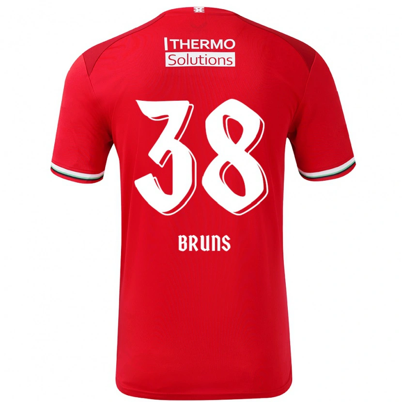 Danxen Dame Max Bruns #38 Rød Hvit Hjemmetrøye Drakt Trøye 2024/25 Skjorter T-Skjorte