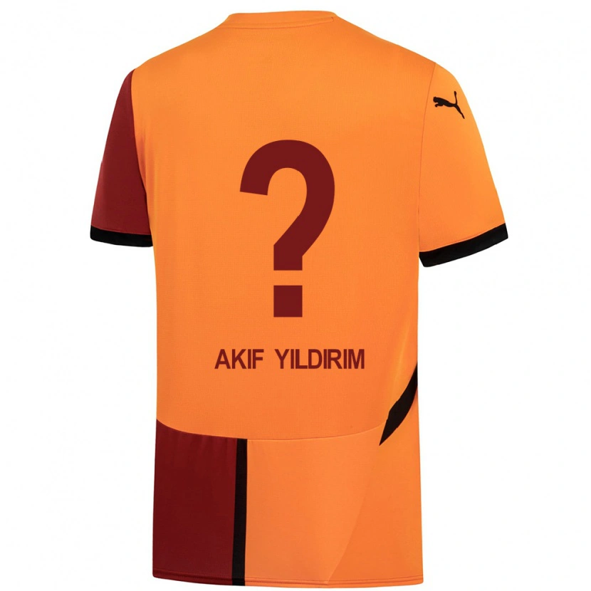 Danxen Dame Mehmet Akif Yıldırım #0 Gul Rød Hjemmetrøye Drakt Trøye 2024/25 Skjorter T-Skjorte