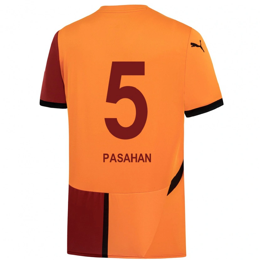 Danxen Dame Eren Paşahan #5 Gul Rød Hjemmetrøye Drakt Trøye 2024/25 Skjorter T-Skjorte