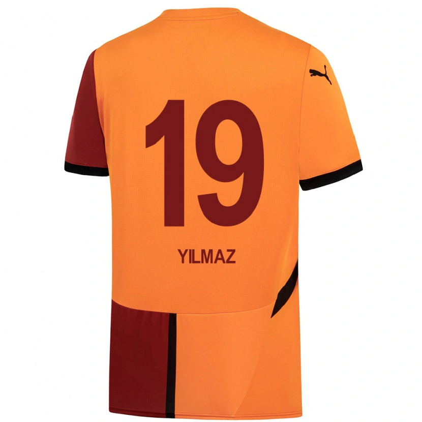 Danxen Dame Zehra Yılmaz #19 Gul Rød Hjemmetrøye Drakt Trøye 2024/25 Skjorter T-Skjorte