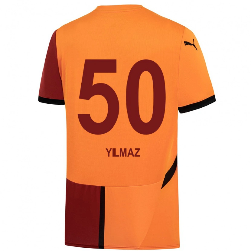 Danxen Dame Jankat Yılmaz #50 Gul Rød Hjemmetrøye Drakt Trøye 2024/25 Skjorter T-Skjorte