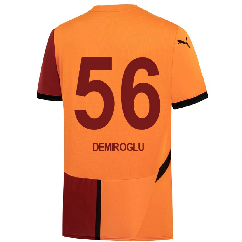 Danxen Dame Baran Demiroğlu #56 Gul Rød Hjemmetrøye Drakt Trøye 2024/25 Skjorter T-Skjorte