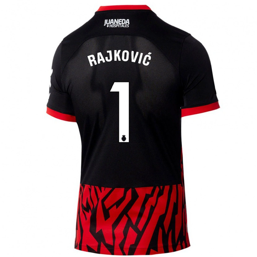 Danxen Dame Predrag Rajkovic #1 Svart Rød Hjemmetrøye Drakt Trøye 2024/25 Skjorter T-Skjorte