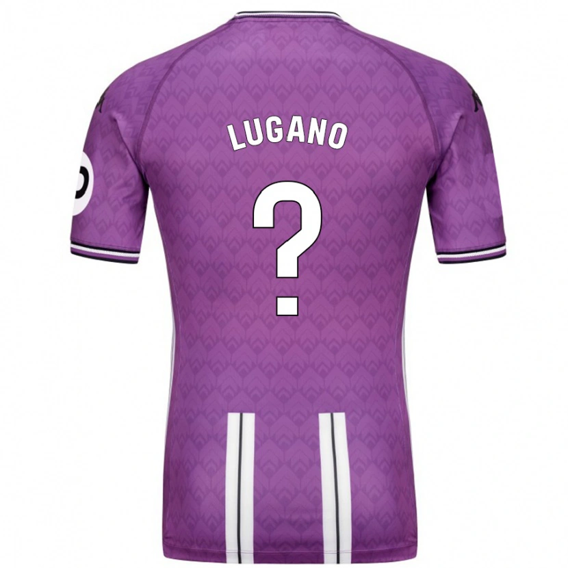 Danxen Dame Thiago Lugano #0 Lilla Hvit Hjemmetrøye Drakt Trøye 2024/25 Skjorter T-Skjorte