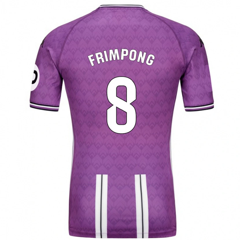 Danxen Dame Eugene Frimpong #8 Lilla Hvit Hjemmetrøye Drakt Trøye 2024/25 Skjorter T-Skjorte