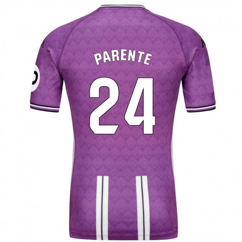 Danxen Dame Iago Parente #24 Lilla Hvit Hjemmetrøye Drakt Trøye 2024/25 Skjorter T-Skjorte
