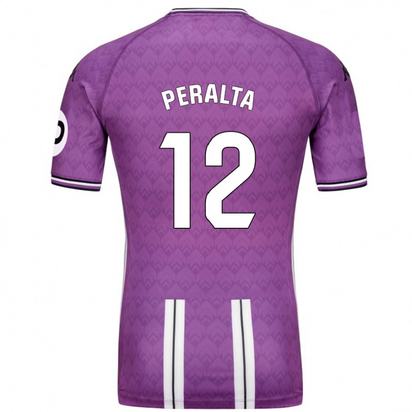 Danxen Dame Fernando Peralta #12 Lilla Hvit Hjemmetrøye Drakt Trøye 2024/25 Skjorter T-Skjorte