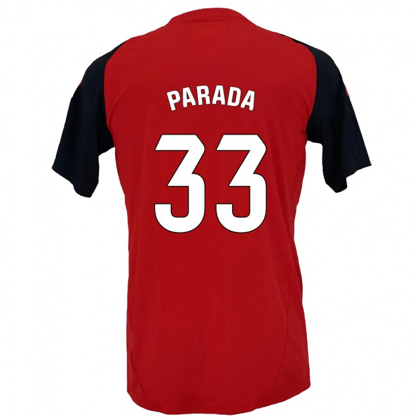 Danxen Dame Victor Parada #33 Rød Svart Hjemmetrøye Drakt Trøye 2024/25 Skjorter T-Skjorte