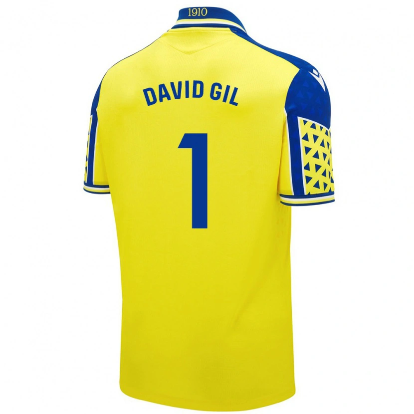 Danxen Dame David Gil #1 Gul Blå Hjemmetrøye Drakt Trøye 2024/25 Skjorter T-Skjorte