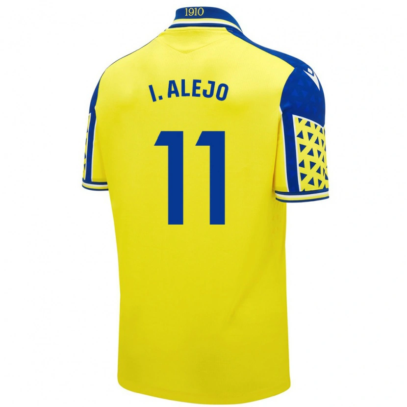 Danxen Dame Iván Alejo #11 Gul Blå Hjemmetrøye Drakt Trøye 2024/25 Skjorter T-Skjorte