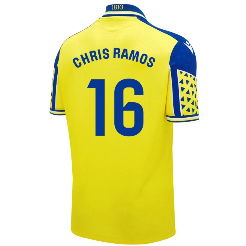 Danxen Dame Chris Ramos #16 Gul Blå Hjemmetrøye Drakt Trøye 2024/25 Skjorter T-Skjorte